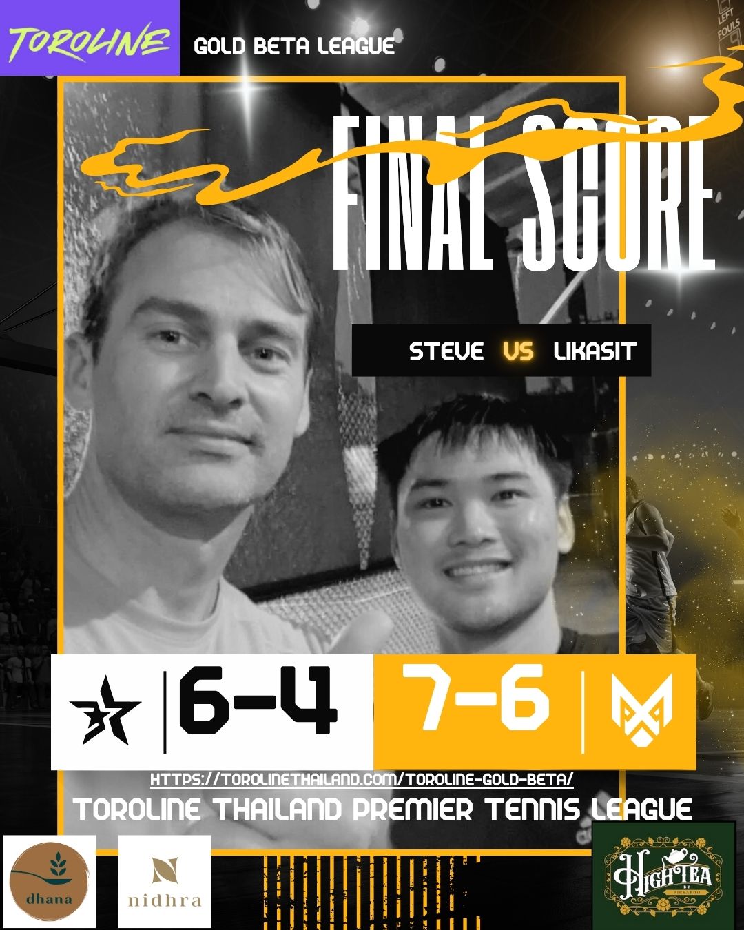 Steve Triumphs Over Spinman Likasit in Exciting Match at Toroline Gold Beta TPTL